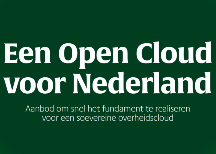 Manifest: een Open Cloud voor Nederland